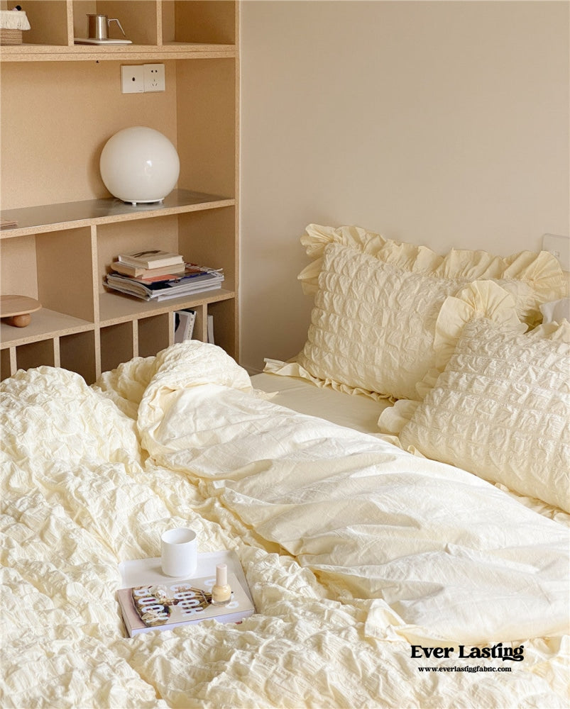 Marshmallow Puff Ruffle Bedding Bundle