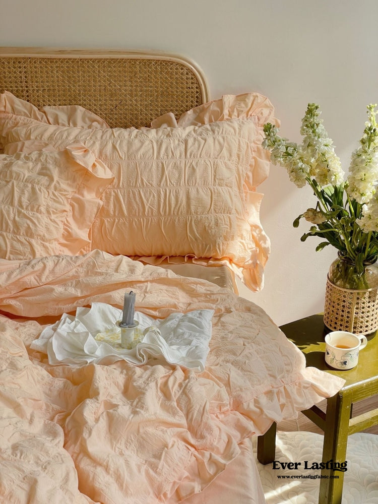 Marshmallow Puff Ruffle Bedding Bundle