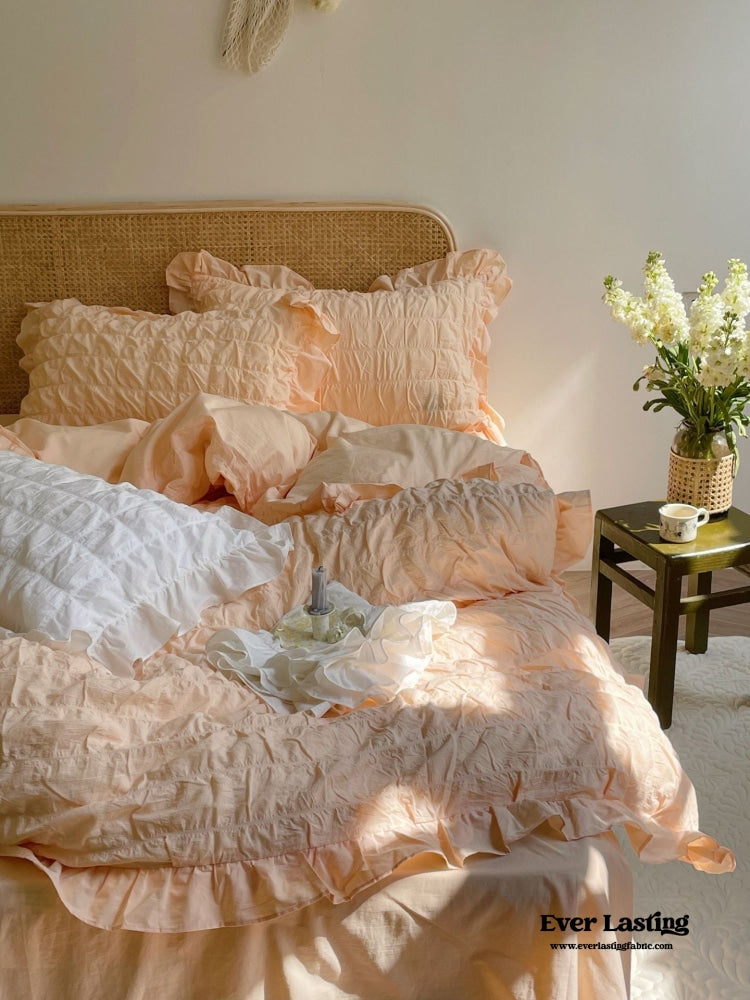 Marshmallow Puff Ruffle Bedding Bundle