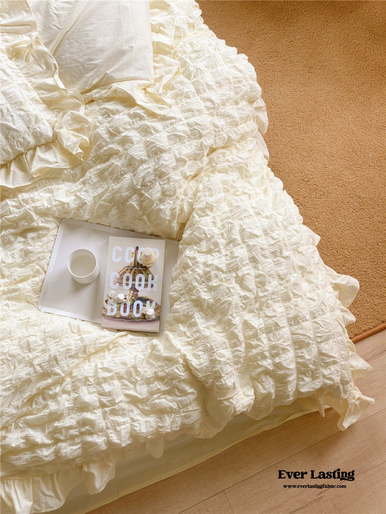 Marshmallow Puff Ruffle Bedding Bundle