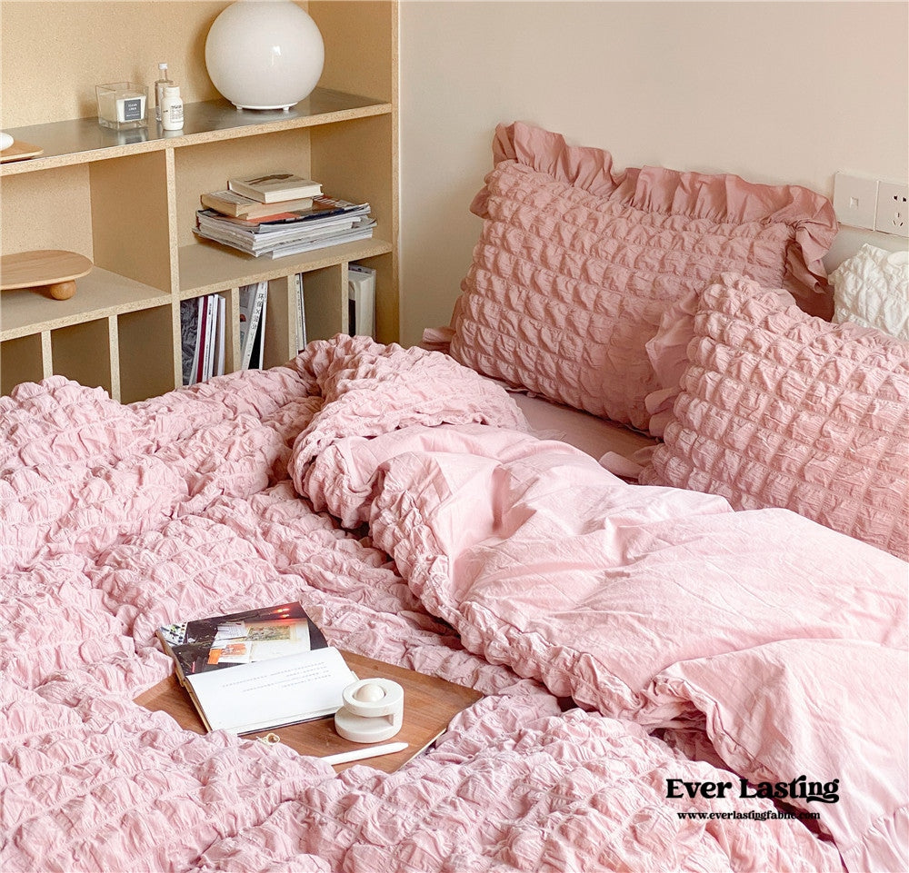 Marshmallow Puff Ruffle Bedding Bundle