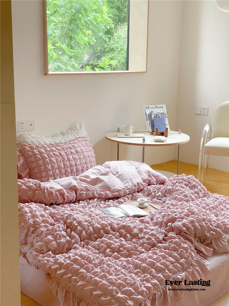 Marshmallow Puff Ruffle Bedding Bundle