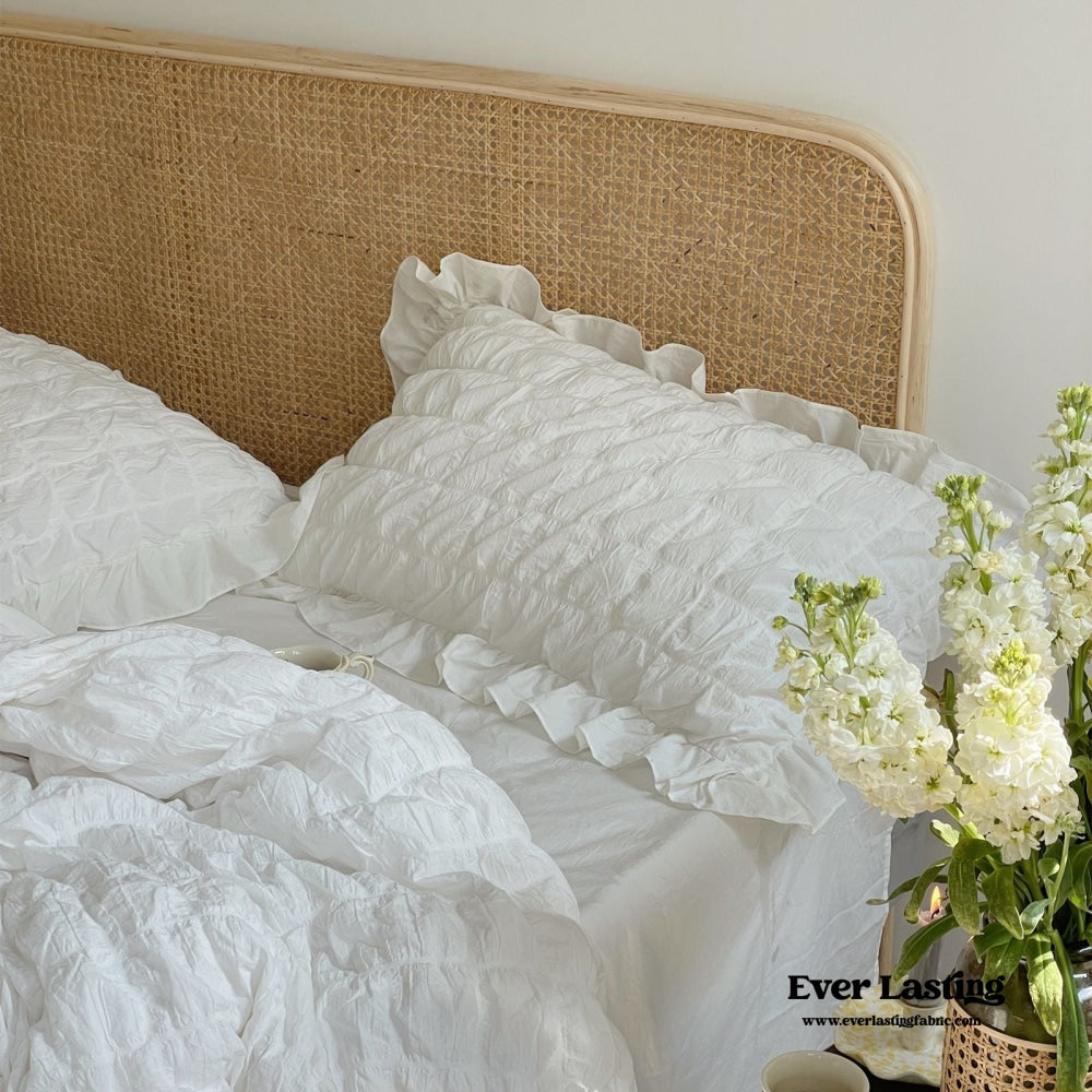 Marshmallow Puff Ruffle Bedding Bundle