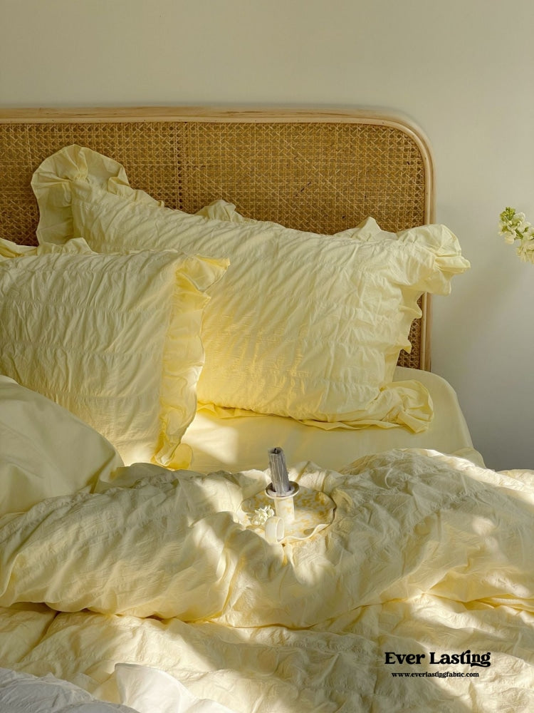 Marshmallow Puff Ruffle Bedding Bundle