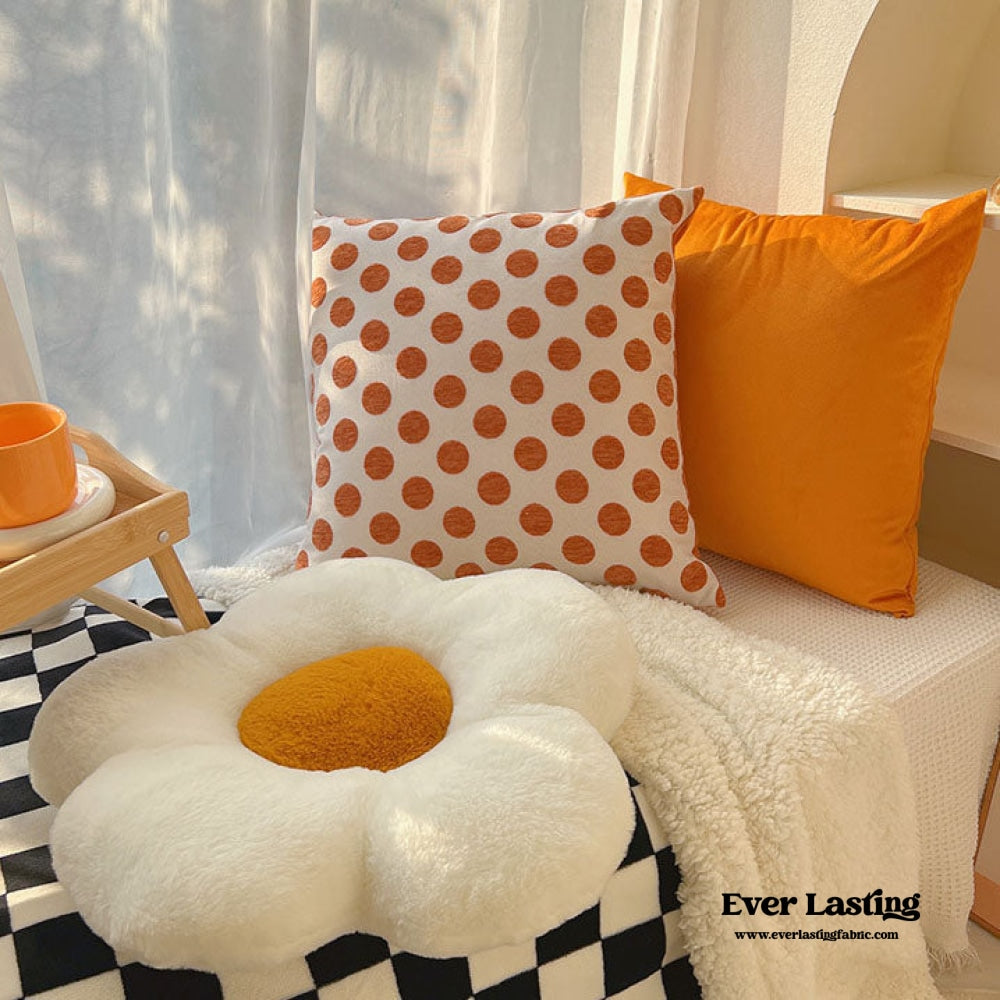 Orange Flower Pillow Set (5 Styles)