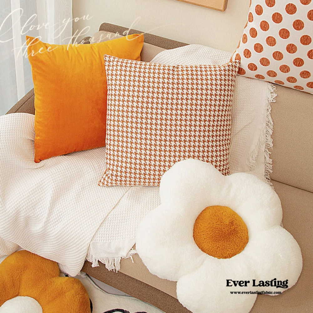 Orange Flower Pillow Set (5 Styles)