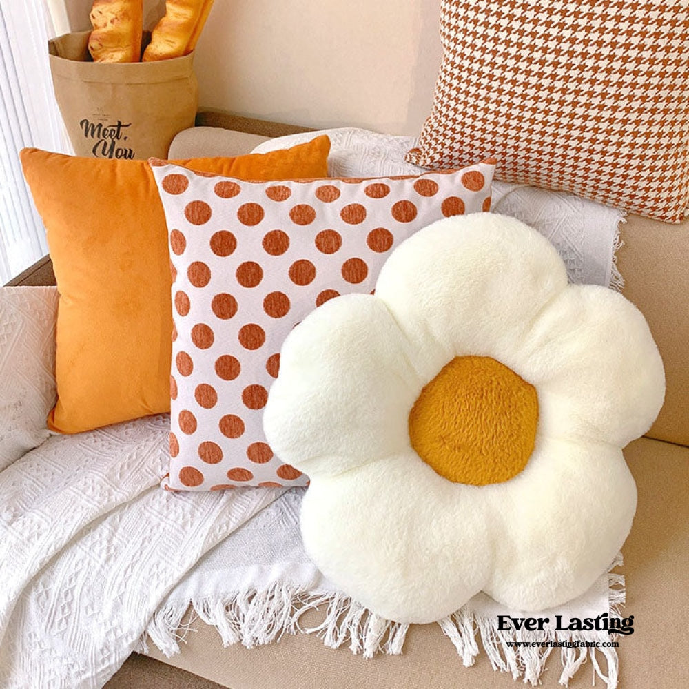 Orange Flower Pillow Set (5 Styles)