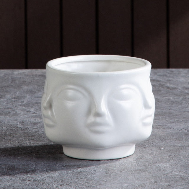 Ceramic Face Planter