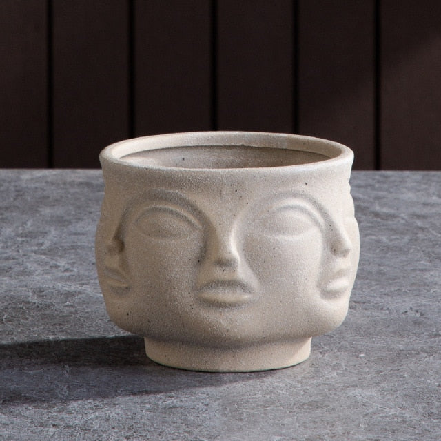 Ceramic Face Planter