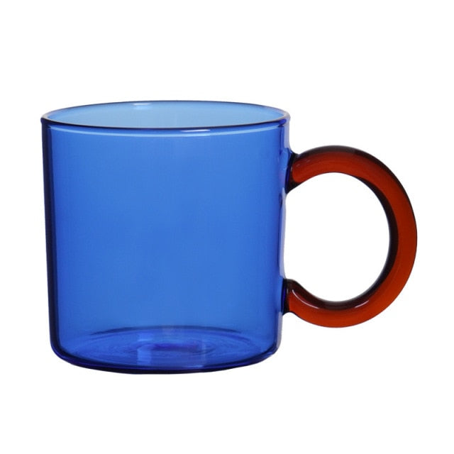 Colored Glass Coffee Cup