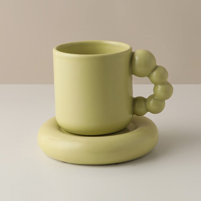 Bubble Handle Ceramic Mug