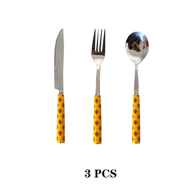 Checkerboard Stainless Steel Silverware