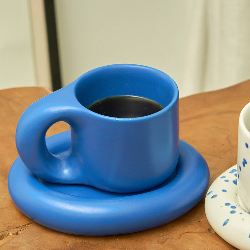 Ceramic Mug with Saucer