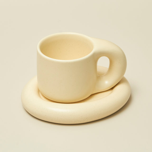 Ceramic Mug with Saucer