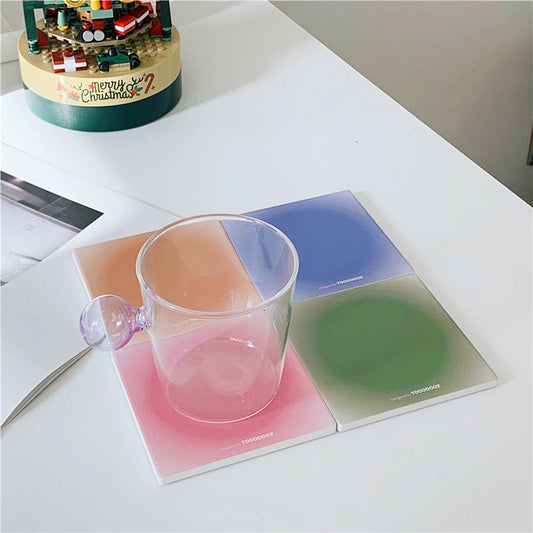 Gradient Ceramic Cork Coaster