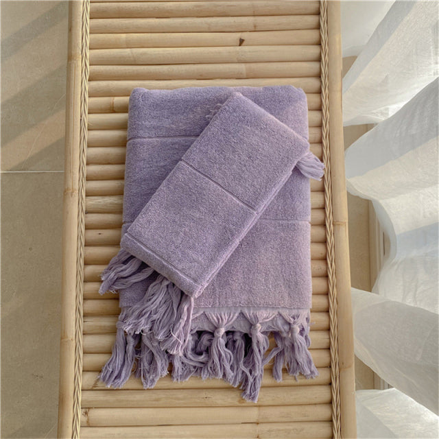 Hand Knotted Tassel Towel