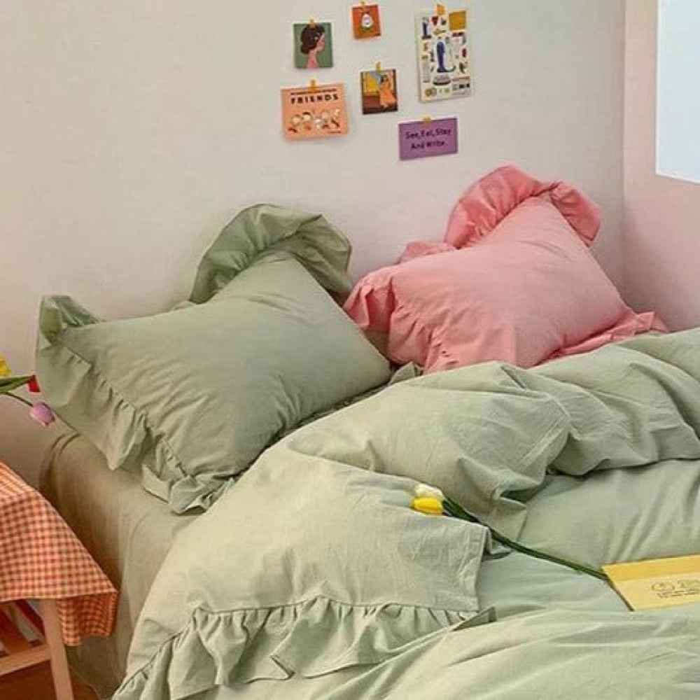 Ruffle Pillowcases (5 Colors)
