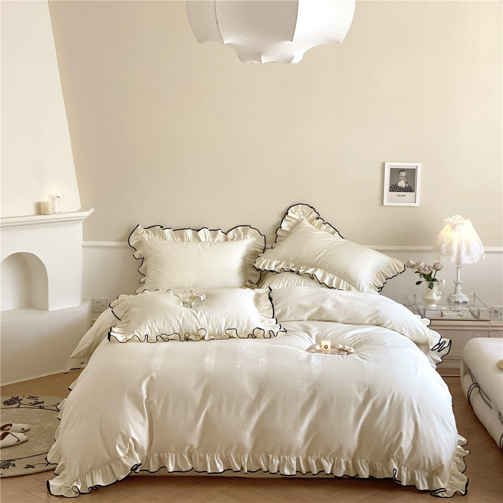 Silky Ruffle Bedding Bundle