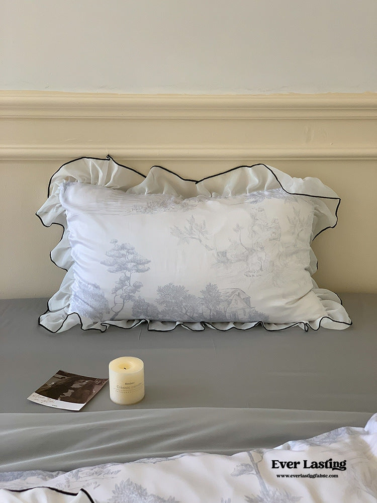 Victorian Inspired Soft Lace Ruffle Bedding Bundle