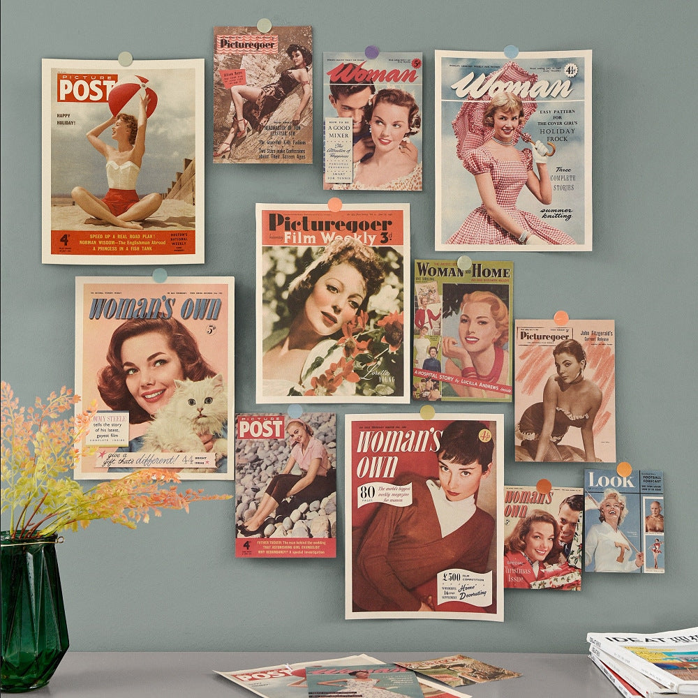 Vintage Inspired Retro Poster Set (6 Styles)